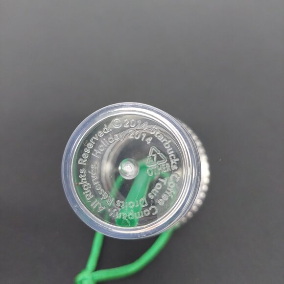 Starbucks Miniature Holiday 2014 Plastic Tumbler Green Straw Christmas Ornament - Picture 4 of 4